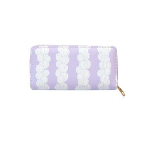 Lavender Pikake PU Leather Wallet